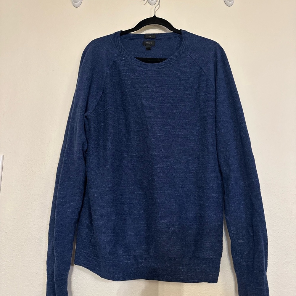 Navy blue J Crew sweater in Size Large